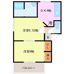 プレジールの物件間取画像